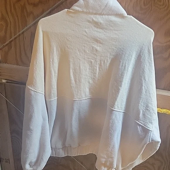 Cream Half-Zip Pullover - Picture 4 of 4